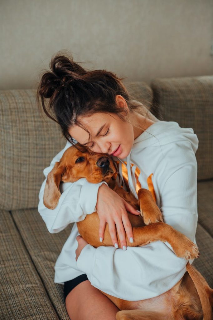 dresser son chien avec les câlins